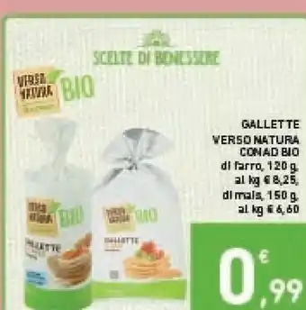 Conad Conad - Gallette Kamut Biologiche Verso Natura 120 G(ml) offerta