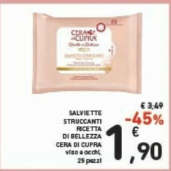 Conad Cera Di Cupra Salviette Struccanti Ricetta Di Bellezza offerta