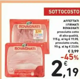 Conad Rovagnati Affettati Firmati Prosciutto Cotto 115 G offerta