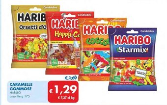 MD Discount CARAMELLE GOMMOSE HARIBO assortite g 175 offerta