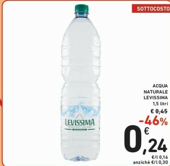 Conad Levissima Acqua Naturale 1500 G(ml) offerta