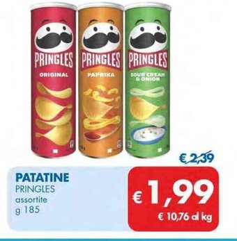 MD Discount PATATINE PRINGLES assortite g 185 offerta