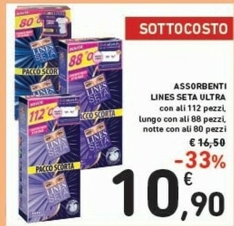 Conad Lines Seta Ultra Assorbenti offerta