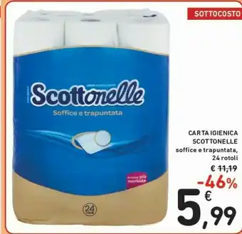 Conad Scottonelle Carta Igienica Soffice E Trapuntata offerta
