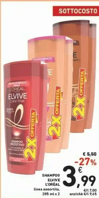 Conad L'Oreal Elvive Shampoo offerta