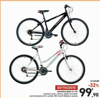 Conad Mountain Bike 26'' 18V offerta