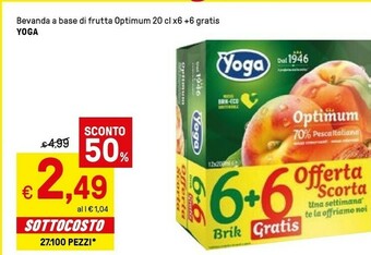 Iper La Grande Yoga succhi offerta