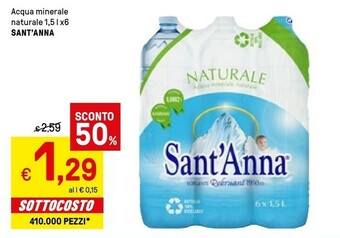 Iper La Grande Sant'anna Acqua Sant'Anna offerta