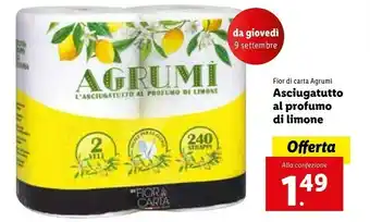 Lidl Agrumi Fior Di Carta Asciugatutto Al Profumo Di Limone offerta
