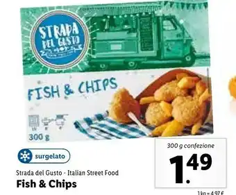 Lidl Strada del gusto Fish & Chips offerta
