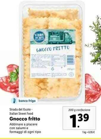 Lidl Strada Del Gusto Gnocco Fritto offerta