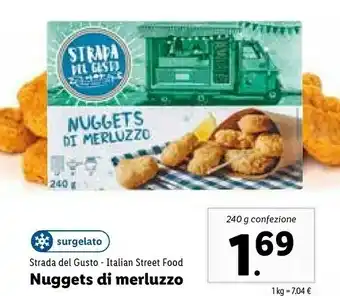 Lidl Strada del gusto Nuggets Di Merluzzo 240 G(ml) offerta