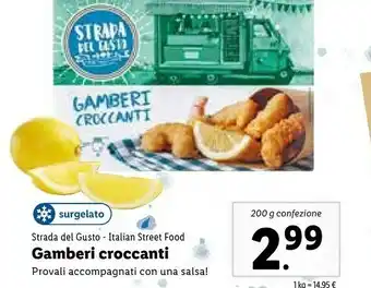Lidl Strada del gusto Gamberi Croccanti offerta