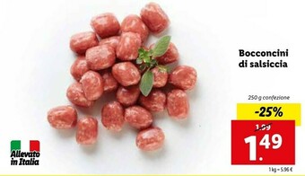 Lidl Bocconcini Di Salsiccia offerta