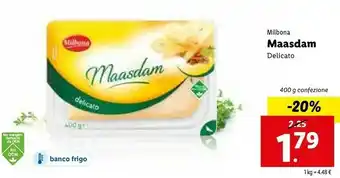 Lidl Milbona - Maasdam Delicato 400 G(ml) offerta