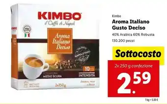 Lidl Kimbo Aroma Italiano Gusto Deciso offerta