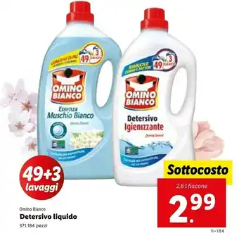 Lidl Omino Bianco Detersivo Liquido offerta