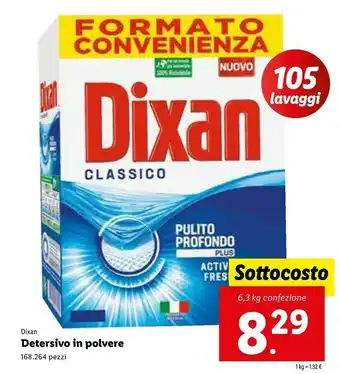 Lidl Dixan Detersivo In Polvere offerta