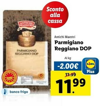 Lidl Antichi maestri Parmigiano Reggiano Bio offerta