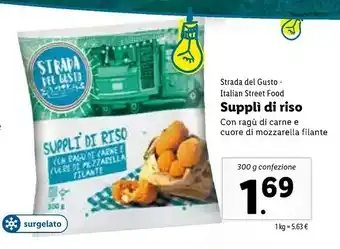 Lidl Cuore Strada Del Gusto Suppli Di Riso offerta