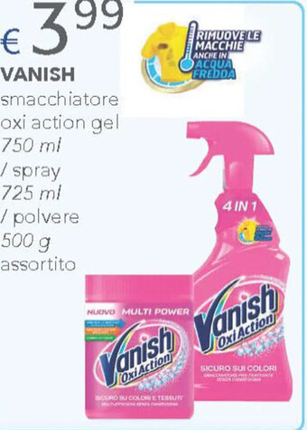 Acqua & Sapone VANISH smacchiatore oxi action gel 750 ml offerta