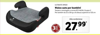Ultimate Speed Rialzo Auto Per Bambini