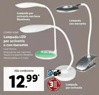Lampada Led Per Scrivania O Con Morsetto