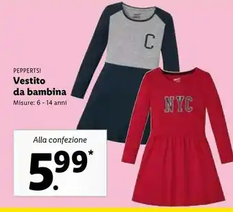 Lidl Pepperts Vestito Da Bambina offerta