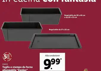 Lidl Zenker Teglia O Stampo Da Forno Allungabile offerta