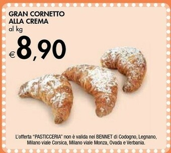 Bennet Gran Cornetto Alla Crema offerta