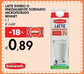 Bennet Bennet - Latte Intero UHT offerta