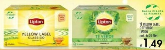 Bennet Lipton Tea Lipton - Yellow Label offerta