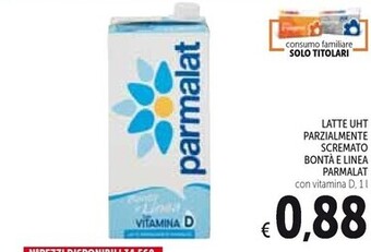 Spazio Conad Parmalat latte uht parzialmente scremato bonta e linea offerta