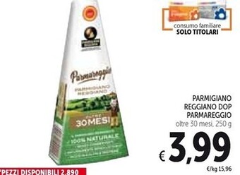 Spazio Conad Parmareggio parmigiano reggiano dop offerta