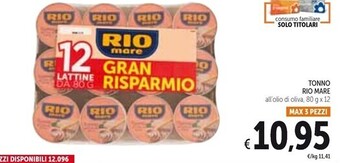 Spazio Conad Rio mare tonno offerta
