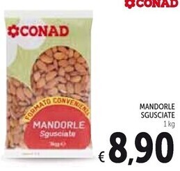 Spazio Conad Mandorle sgusciate offerta