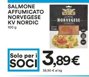 Coop Kv nordic Salmone Norvegese Affumicato 100 G(ml) offerta