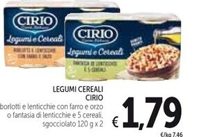 Spazio Conad Cirio legumi cereali offerta
