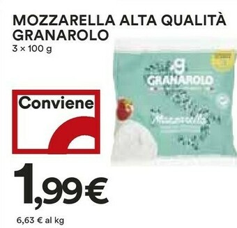 Coop Granarolo 3 Mozzarelle Con Latte Fresco Alta Qualità 300 G(ml) offerta