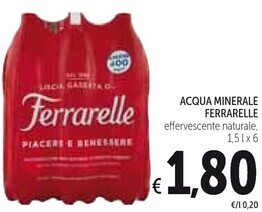 Spazio Conad Ferrarelle acqua minerale offerta