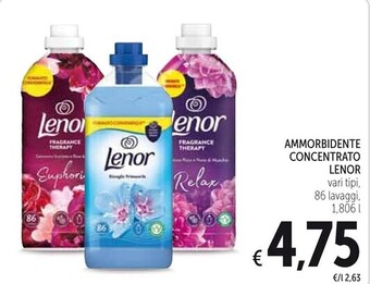 Spazio Conad Lenor ammorbidente concentrato offerta