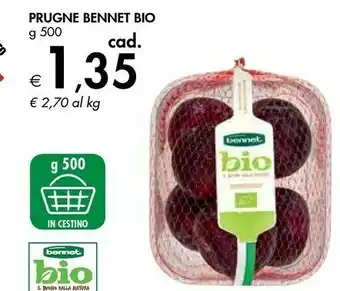 Bennet Prugne Bio offerta