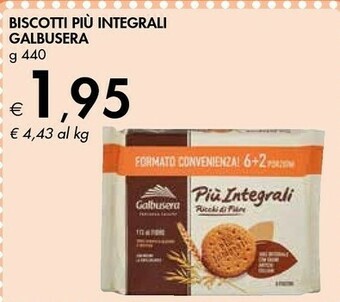 Bennet Galbusera Biscotti Piu Integrali offerta
