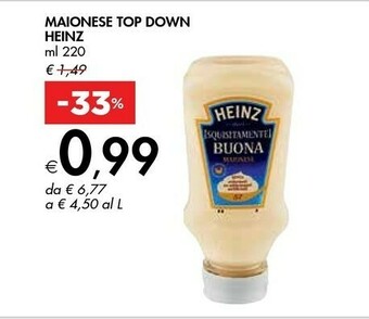 Bennet Heinz Maionese Top Down offerta