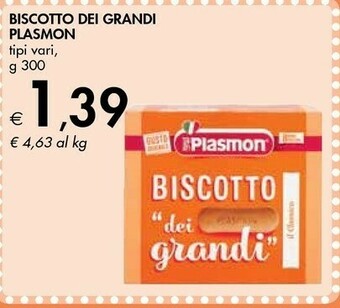 Bennet Plasmon Biscotto Dei Grandi offerta