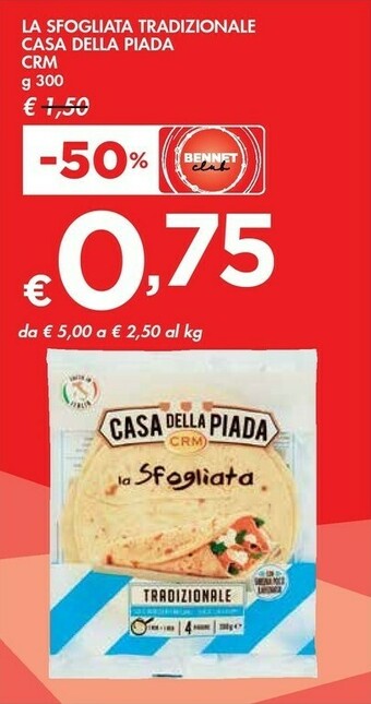 Bennet Casa Della Piada La Sfogliata Tradizionale offerta