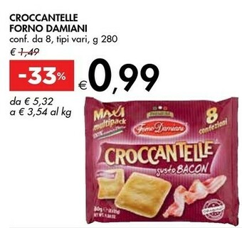 Bennet Forno damiani Croccantelle offerta