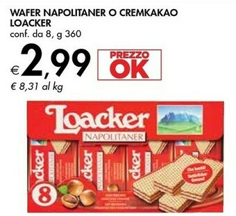 Bennet Loacker Napolitaner 360 G(ml) offerta
