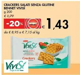 Vivisi Crackers Salati Senza Glutine