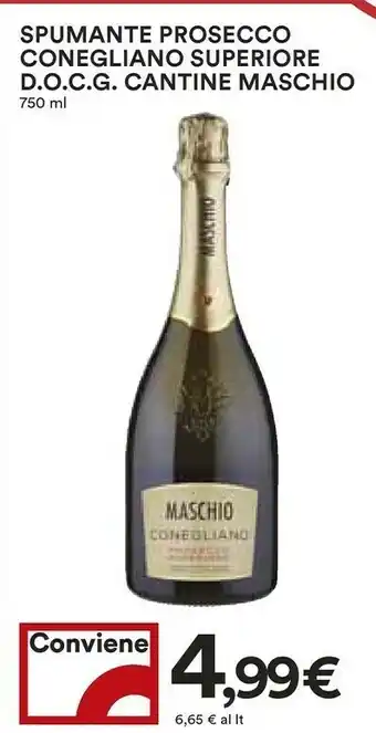 Cantine maschio Spumante Prosecco Conegliano Superiore Docg